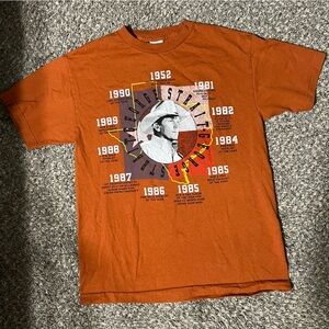 George Strait Orange Shirt